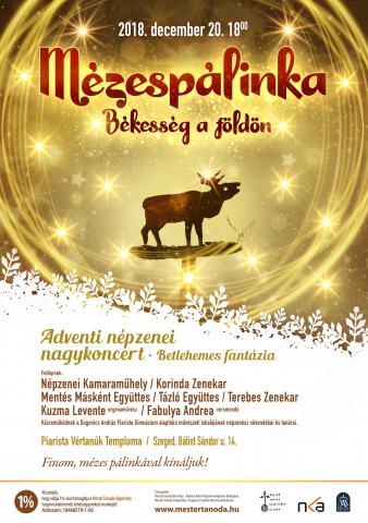 Mézespálinka 2018. koncert plakátja